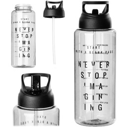 Butelka tritanowa na wodę Soave 1L czarna