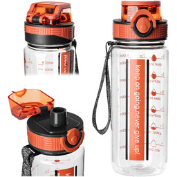 Butelka tritanowa na wodę Alpo 750ml bidon pomarańczowy