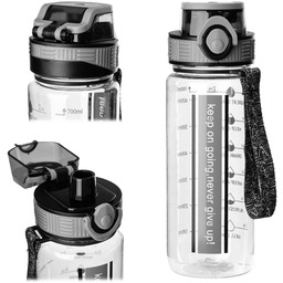 Butelka tritanowa na wodę Alpo 750ml bidon szary