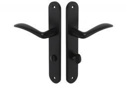 Klamka drzwiowa MILA 72 WC czarny (MIBL7WC)