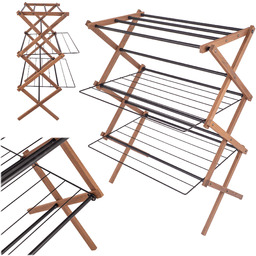 Suszarka drewniana na pranie stojąca Ferrara 70 x 50 cm