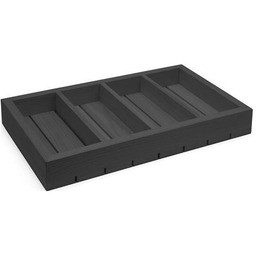 POJEMNIK NA SZTUĆCE DĘBOWY MADEIRA BLACK GN1/1 530x325x100 mm FINE DINE 504871