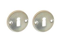 Szyld drzwiowy okrągły stare złoto na klucz