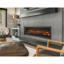 Elektryczny palnik/wkład kominkowy LED 108x20 50cm 1500W czarny CAMINETTO-ISPICA-108