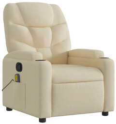 Elior Kremowy fotel z funkcją masażu N4-R63