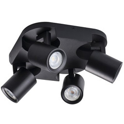 KANLUX Lampa sufitowa Laurin EL-4O B Czarny