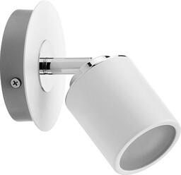 Paulmann 66717 Spotlight Tube IP44 maks. 1x10W GU10 biały/chrom 230V metal 66717 oprawa sufitowa lampa LED lampa sufitowa reflektor sufitowy