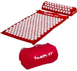 CZERWONA MATA ZDROWOTNA DO AKUPRESURY Z KOLCAMI NA BÓL PLECÓW