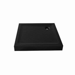 New Trendy Mild Stone brodzik akrylowy 100x100x11,5 cm czarny B-0564