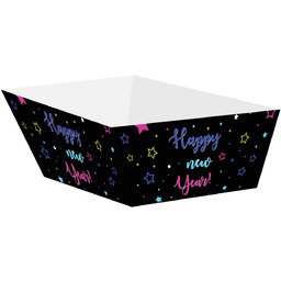 Pudełka na chipsy Sylwestrowe - Happy New Year - 4 szt.