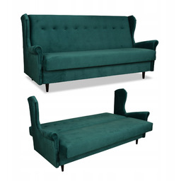 Wersalka sofa uszak kanapa rozkładana Ari zielona