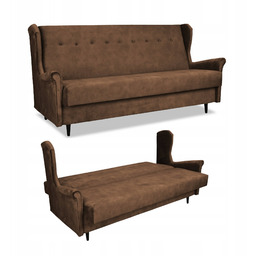 Wersalka sofa uszak kanapa rozkładana Ari c.brąz