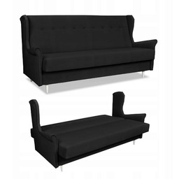 Wersalka sofa uszak kanapa rozkładana Ari czarna