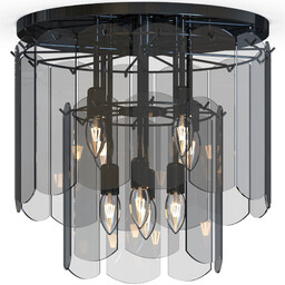 Lampa sufitowa NIRA CZARNA/BLACK MX3523-8M-EBCN - Zuma Line