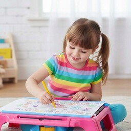 Edukacyjny Stolik Projektor rzutnik do rysowania dla dzieci akcesoria róż