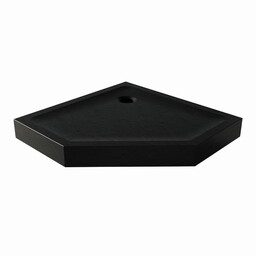 New Trendy Mild Stone brodzik pięciokątny akrylowy 80x80x11,5 cm czarny B-0560