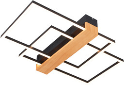 Lampa sufitowa MINAR CZARNA+DREWNO/BLACK+WOOD C230624202A - Zuma Line