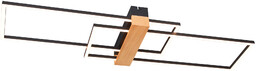 Lampa sufitowa MINAR CZARNA+DREWNO/BLACK+WOOD C230624202 - Zuma Line