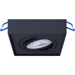 MILAGRO Oprawa Podtynkowa Nusa Square Black ML0046 oprawa w kolorze czarnym