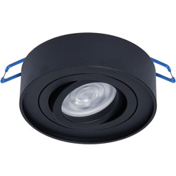 MILAGRO Oprawa Podtynkowa Nusa Round Black ML0022 oprawy w kolorze czarnym