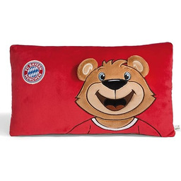 NICI Pluszowa poduszka FC Bayern Mis Berni 43x25cm brazowa, ze zrównoważonej produkcji