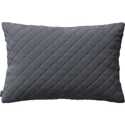 Poszewka Kinga pikowana 60 x 40 cm, grafitowy szary, 60 x 40 cm, Velvet