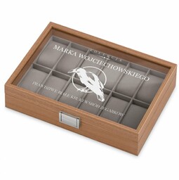 Szkatułka drewniana kuferek na zegarki z grawerem dla niego