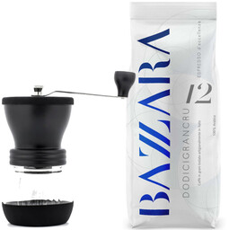 ZESTAW - Hario Skerton N + kawa ziarnista Bazzara Dodicigrancru 250g
