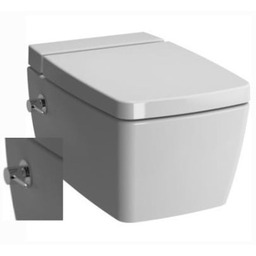 Miska rimless wc z bidetem z baterią 56x36x33 cm bez deski , biała Metropole