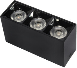 Lampa liniowa natynkowa 9W 4000K czarna 1058 - Decorativi