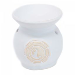 Kominek Ceramiczny Yin Yang Biały