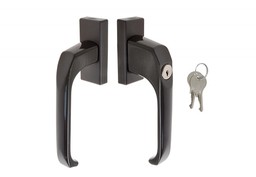 Klamka balkonowa z kluczykiem 15622 (do grubości drzwi 65-70mm), brązowa (45-21-236-15622)