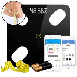 Waga Łazienkowa Smart Bluetooth Inteligentna Waga Analityczna 180Kg Baterie