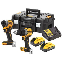 DEWALT Wiertarko - wkrętarka DCD805 + zakrętarka DCF850 + ładowarka + walizka TSTAK + zestaw akumulatorów
