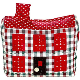 Comarco 11588 stoper do drzwi, tapicerowany, filcowy, zielony/czerwony, 20 x 6 x 17 cm