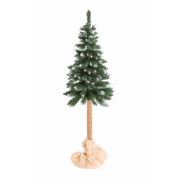 CHOINKA ZIELONA NA PNIU 180 cm IMITACJA ŚNIEGU ŚWIERK