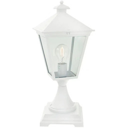 Norlys - Lampa ogrodowa London, 47 cm, biała, betonowy uchwyt do podłoża
