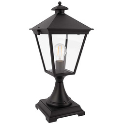 Norlys - London Zewnętrzna Lampa Nocna Mała z Mocowaniem w Betonie Czarna