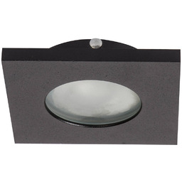Oprawa wpuszczana kwadratowa LAGOS, czarna, 1x50W GU10, IP65