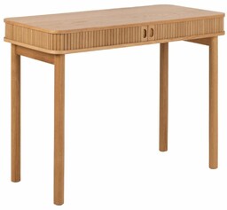 Biurko do gabinetu w domu, drewniane Langley (02749), dąb