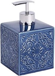 WENKO Cordoba Blue dozownik mydła w płynie, ceramiczny, 8,5 x 8,5 x 13 cm