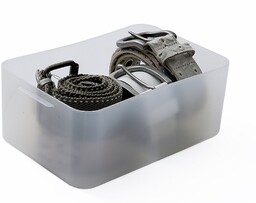 Sundis Pure Box A5, przezroczyste pudełko z tworzywa sztucznego (PP), A5 (24,2 x 15,5 x 9 cm)