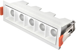 Lampa liniowa Led podtynkowa 10W 3000K BIAŁA 1211 - Decorativi