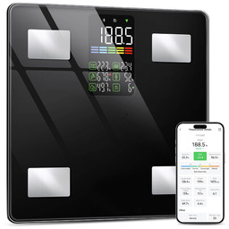 Elektroniczna Waga Łazienkowa Analityczna Bmi 226kg z Analizą Ciała Bt App