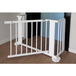 BRAMKA BLOKADA BARIERKA OCHRONNA SCHODY KOMINEK DRZWI + PODSTAWKI do 141 cm