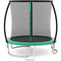 Trampolina zewnętrzna z drabinką Trampolina ogrodowa 244 cm