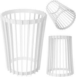 Kwietnik dwustronny Aytre 54 cm biały