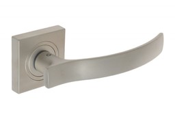 Klamka drzwiowa GAMET QUADRA DH-R-22-03 z rozetą okrągłą, złoty