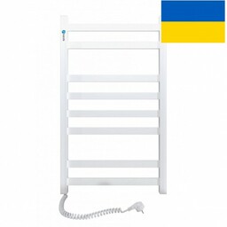 Grzejnik łazienkowy elektryczny 48 80 cm 150 W lewy, biały Avangard