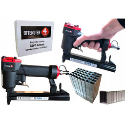 Zszywacz pneumatyczny 4-16mm 4PRO8016 zszywki tapicerskie 80/16mm 10tys